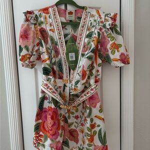 FARM Rio Vibrant Floral Romper